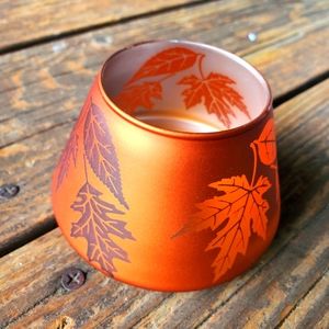 PartyLite Joy of Autumn mini jar shade